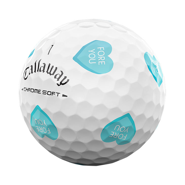 Callaway Chrome Soft Truvis Hearts Golf Balls