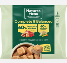 Load image into Gallery viewer, Natures Menu 60/40 Lamb &amp; Chicken Nuggets with Chicken 1kg
