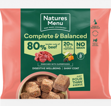 Load image into Gallery viewer, Natures Menu 80/20 Beef With Superfoods Nuggets 1kg
