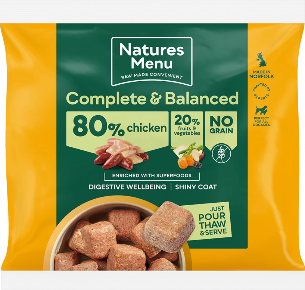 Natures Menu 80/20 Chicken With Superfoods Nuggets 1kg