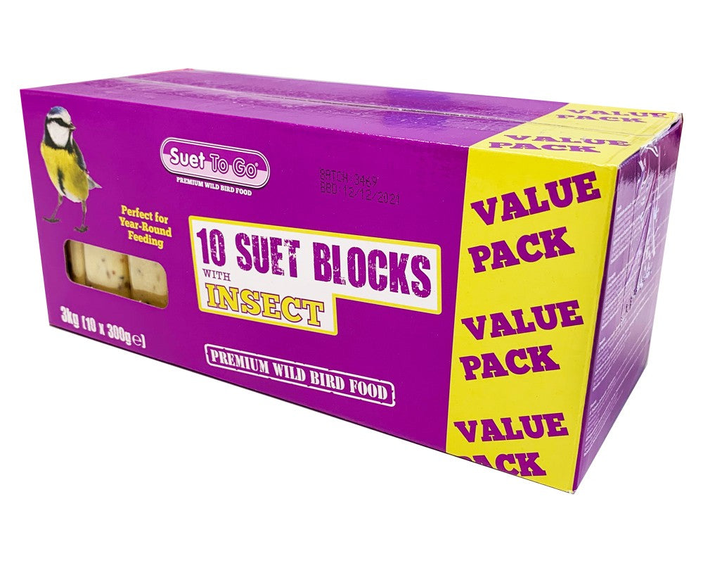 Suet To Go Blocks Insect 10 Pack