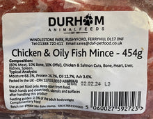 Load image into Gallery viewer, Durham Minced Chicken and Oily Fish 454g
