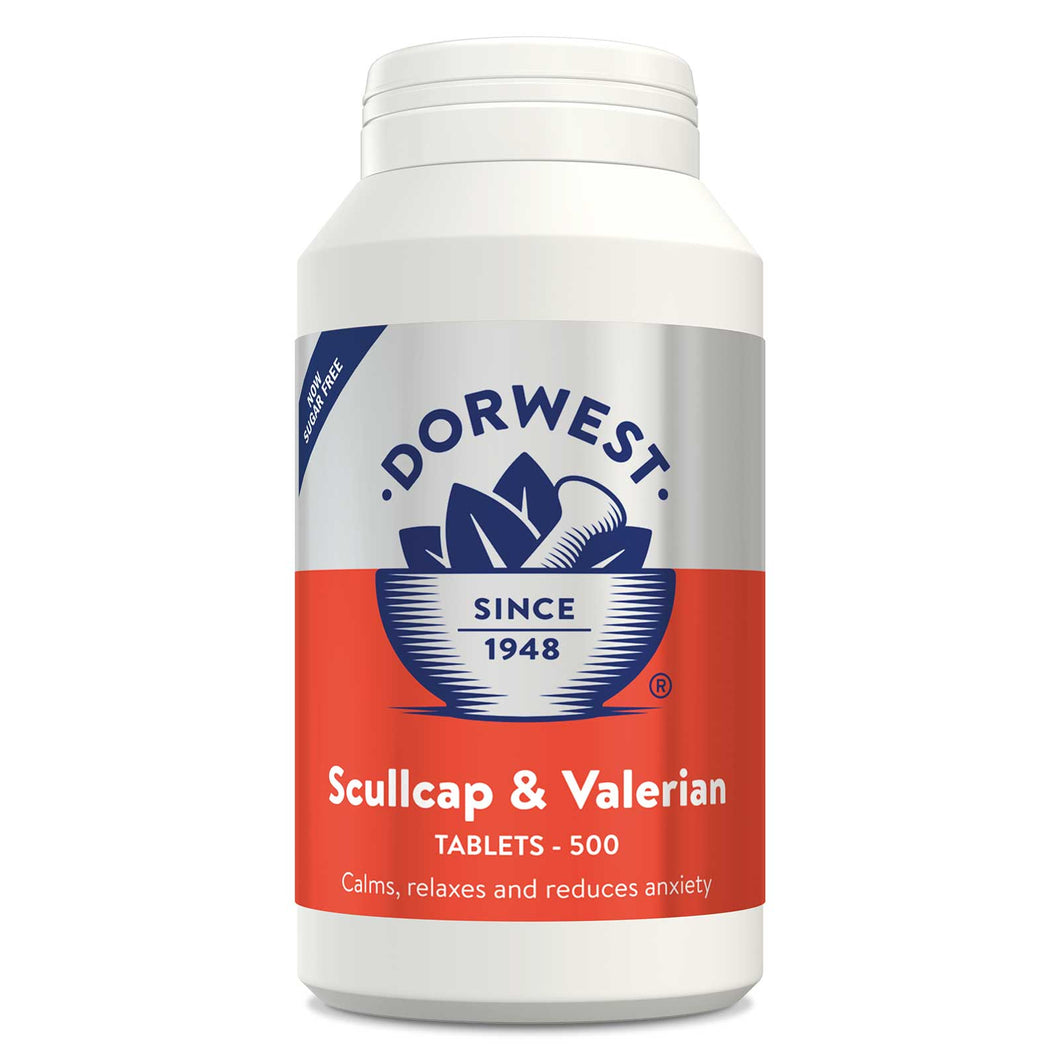 Dorwest Skullcap & Valerian 500 Tablets