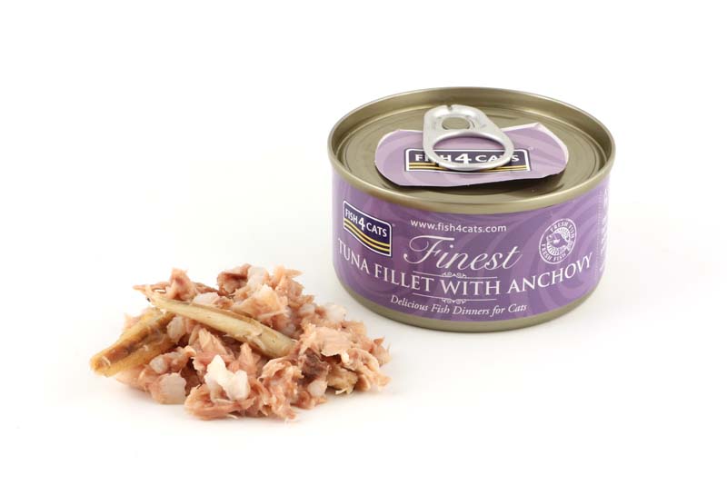 Fish4Cats Tuna Fillet with Anchovy 70g