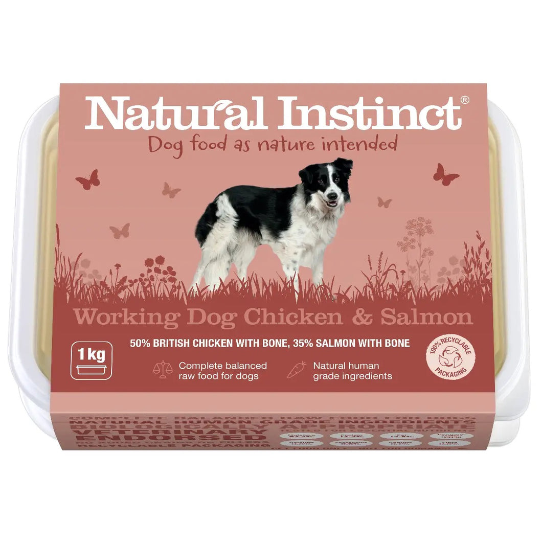Natural Instinct Working Dog Chicken and Salmon 1kg - Forest Pet Supplies