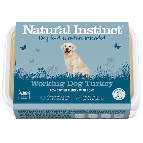 Natural Instinct Working Dog Turkey (2x500g) - Forest Pet Supplies